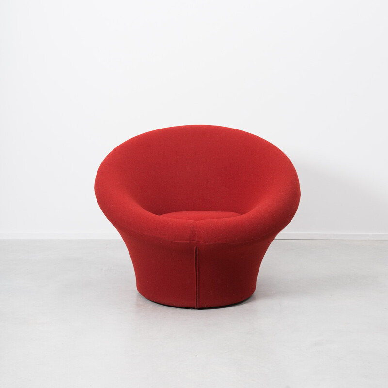 Artifort "Mushroom" armchair in red fabric, Pierre PAULIN - 1960s