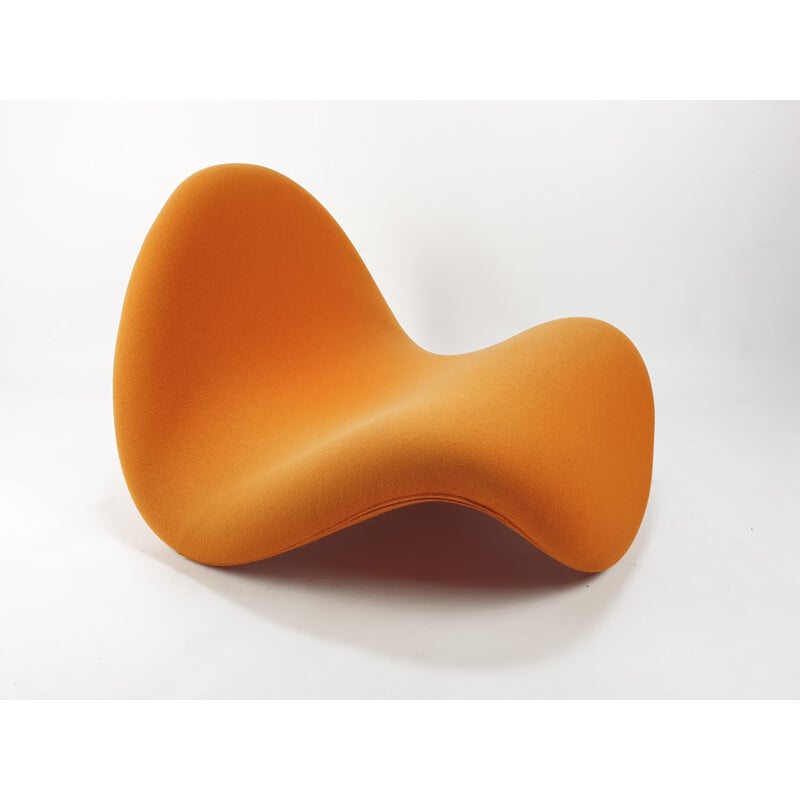 Vintage Tongue orange Chair by Pierre Paulin for Artifort, 1968