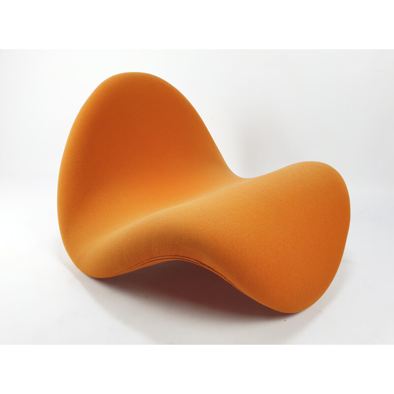 Vintage Tongue orange Chair by Pierre Paulin for Artifort, 1968