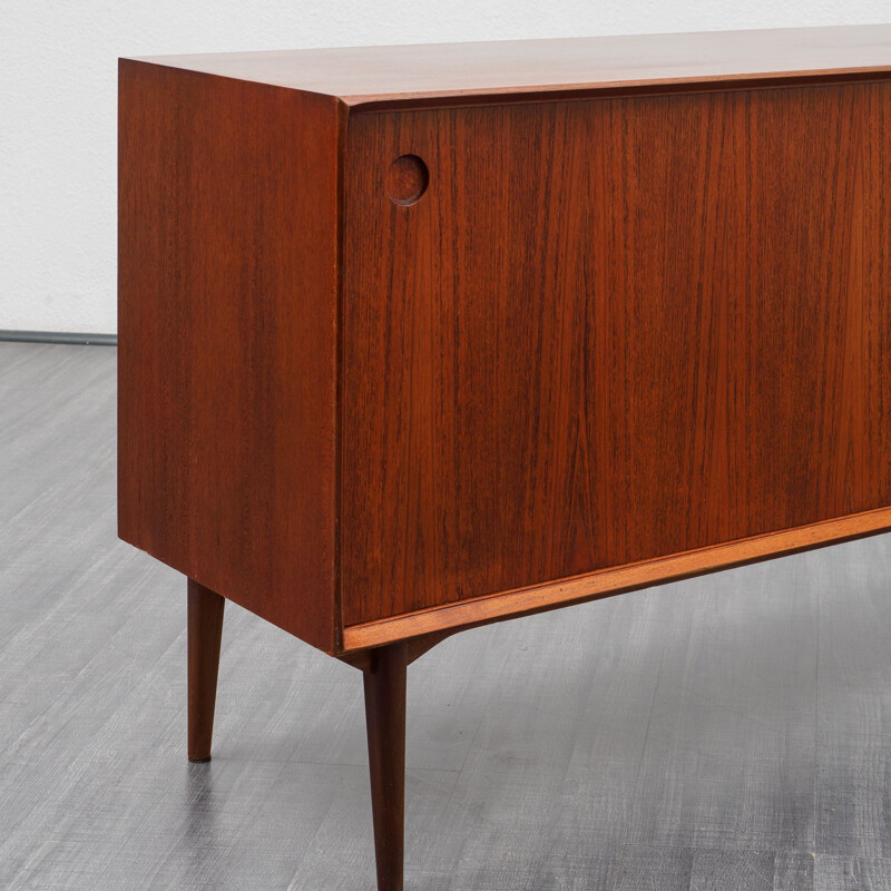 Vintage model Varia 150cm sideboard teak with sliding doors by Wilhelm Renz, 1960s 