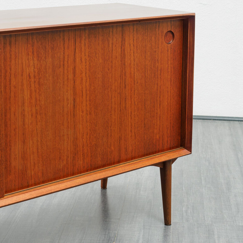 Vintage model Varia 150cm sideboard teak with sliding doors by Wilhelm Renz, 1960s 