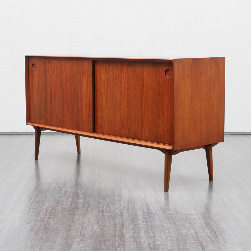 Vintage model Varia 150cm sideboard teak with sliding doors by Wilhelm Renz, 1960s 