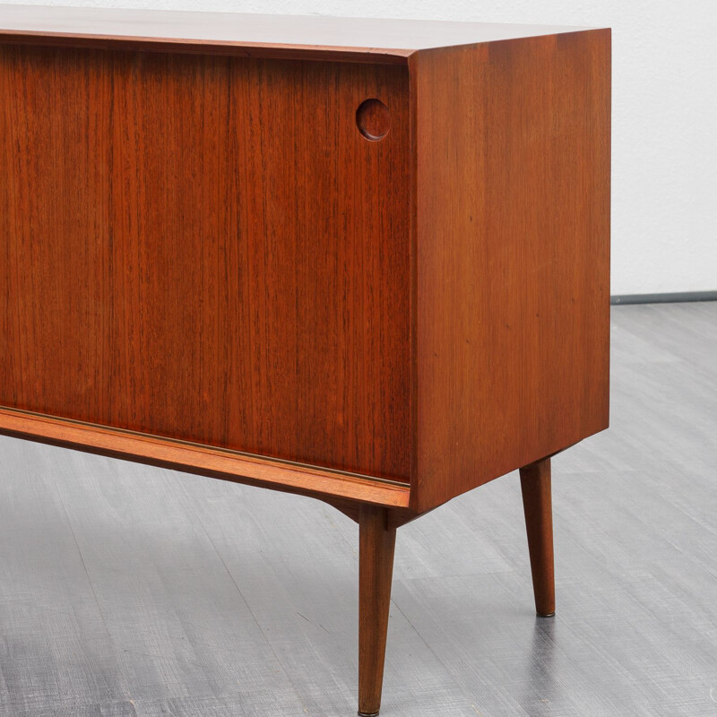 Vintage model Varia 150cm sideboard teak with sliding doors by Wilhelm Renz, 1960s 