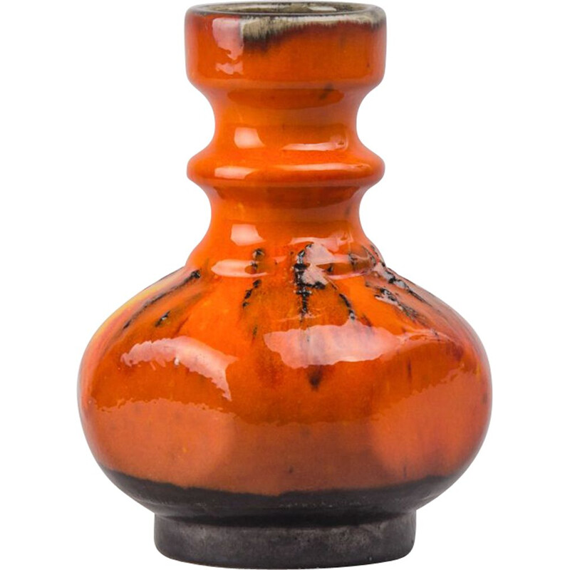 Vintage Fat Lava Vase from Bay Keramik, 1970s