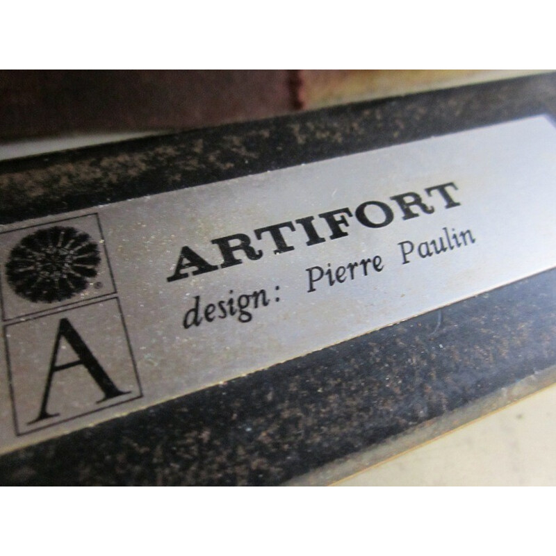 Artifort "F444" armchair in cowhide, Pierre PAULIN - 1963