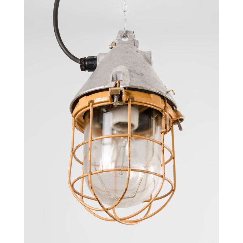 Vintage Industrial Ceiling Lamp,German 1950