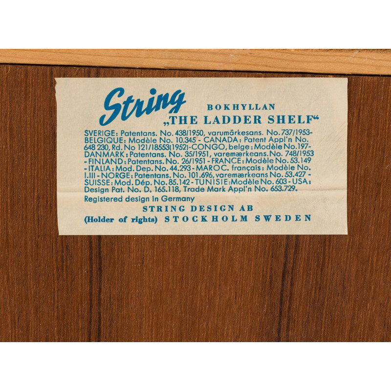 Vintage String Shelf  by Nils Strinning 1949