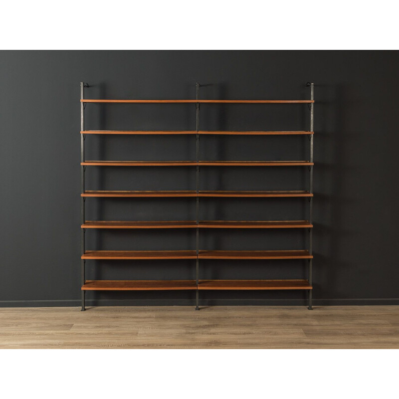 Vintage Modular shelving system in walnut veneer 1960