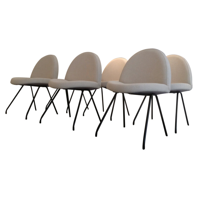 6 chairs "Language", Joseph André MOTTE - 1950s 