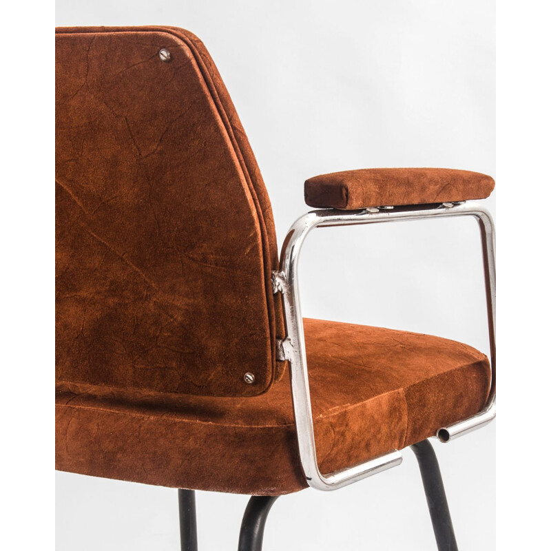 Fauteuil vintage en cuir 1970