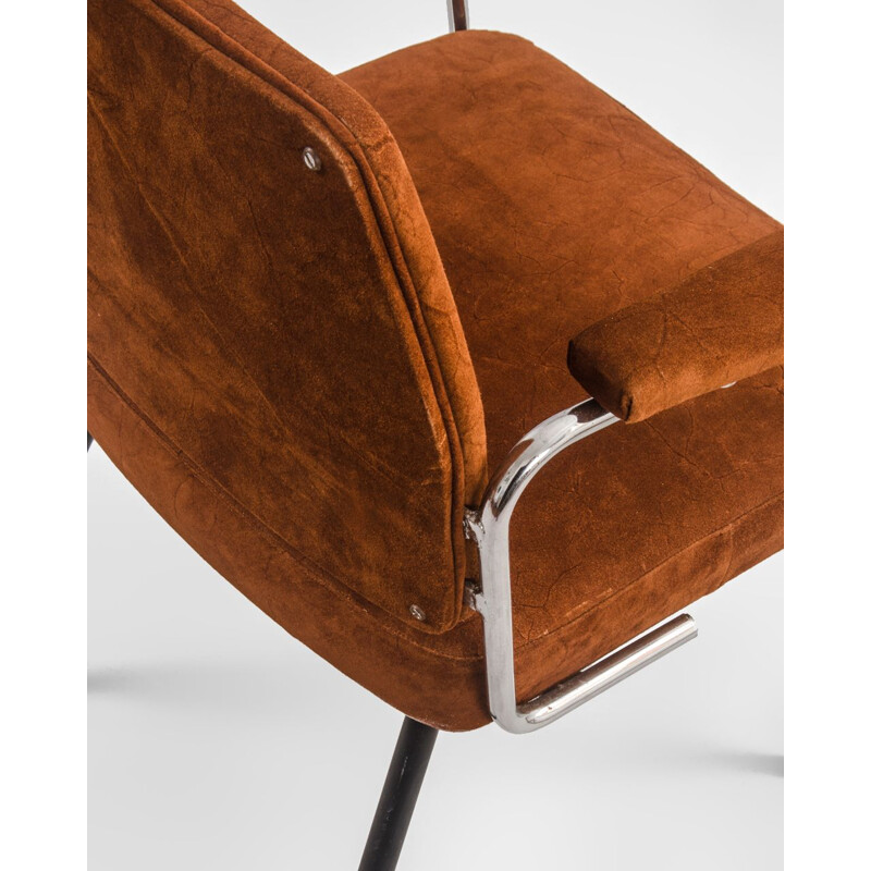 Fauteuil vintage en cuir 1970