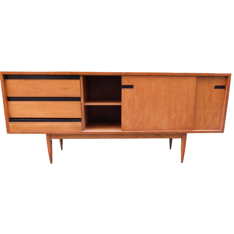 Magnani "Ermenonville" sideboard in oak, Gérard GUERMONPREZ - 1950s