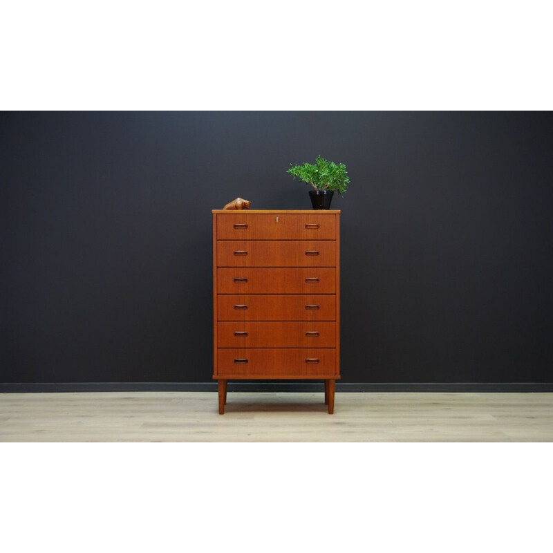 Vintage Teak chest of drawers danish 1970s