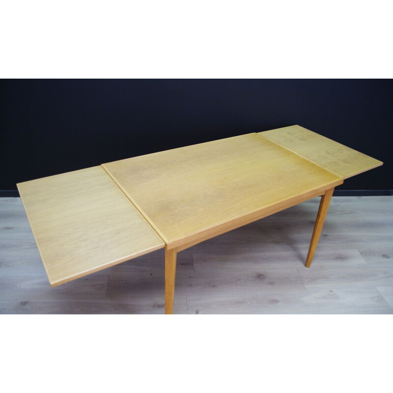 Vintage ashwood dining table Danish 1960s