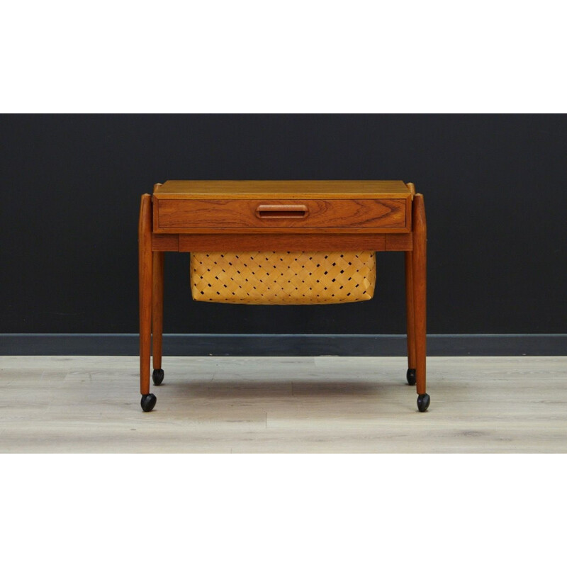 Vintage side table in teak Scandinavian 1970s