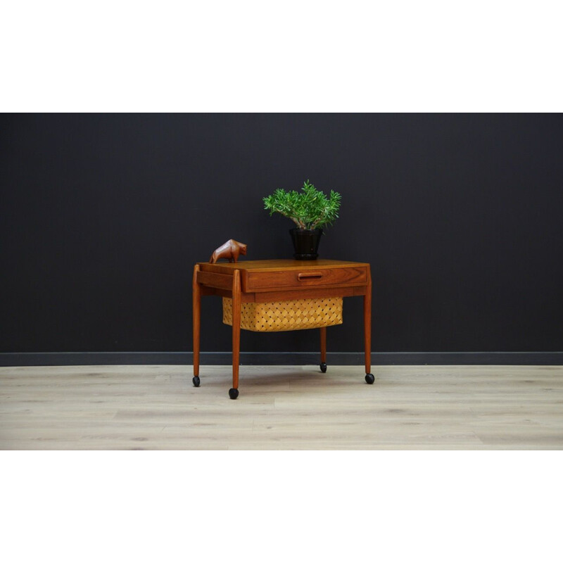 Vintage side table in teak Scandinavian 1970s