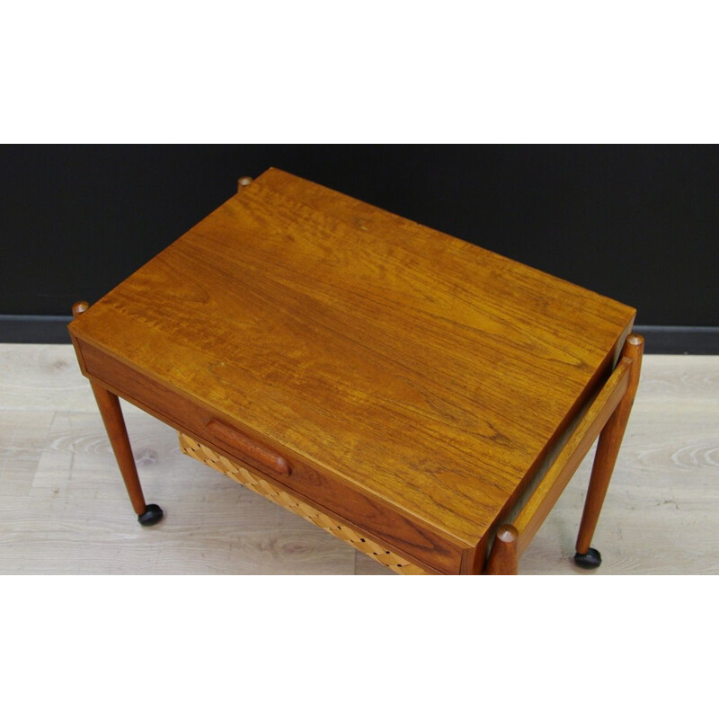 Vintage side table in teak Scandinavian 1970s