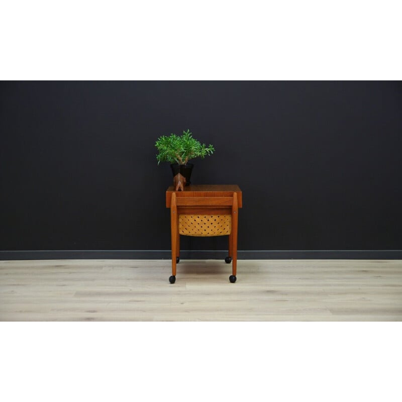 Vintage side table in teak Scandinavian 1970s