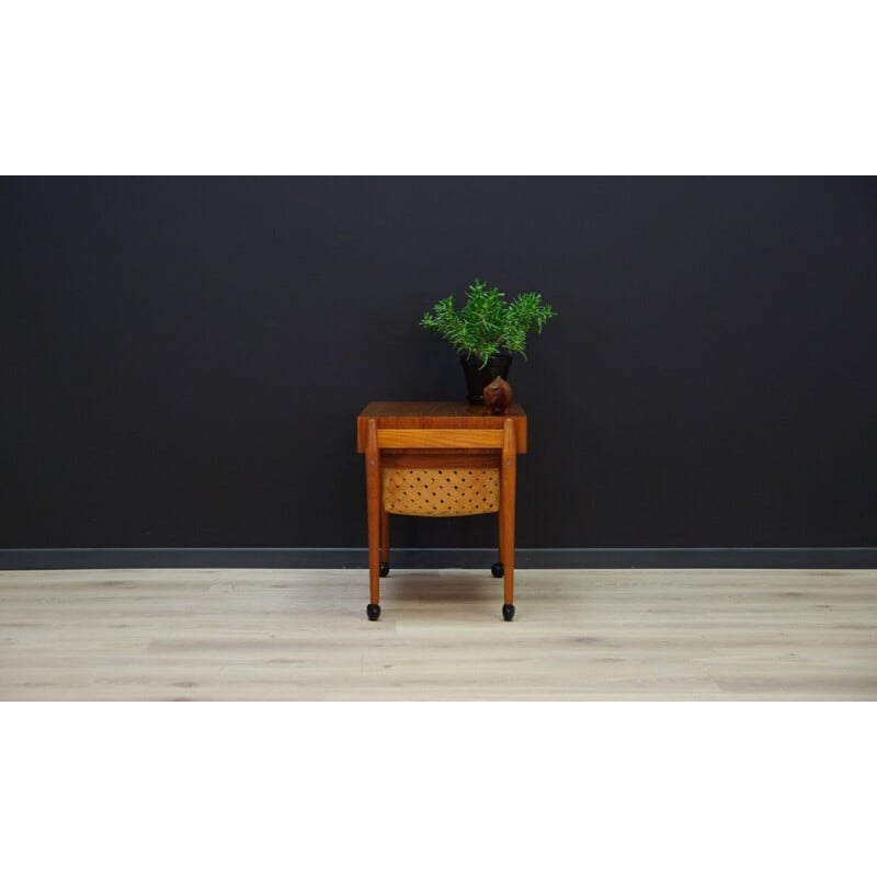 Vintage side table in teak Scandinavian 1970s