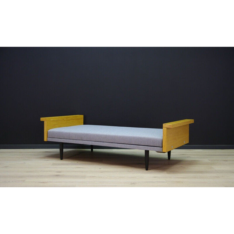 Vintage sofa in grey fabric scandinavian 1960