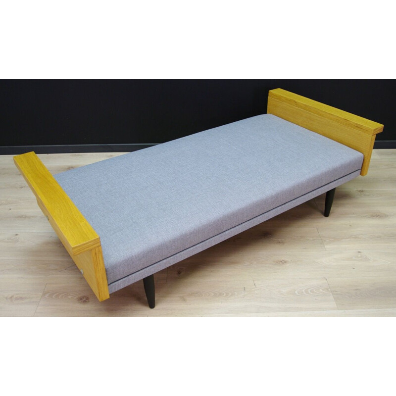 Vintage sofa in grey fabric scandinavian 1960