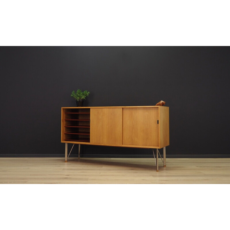 Vintage sideboard in ashwood and metal danish 1960