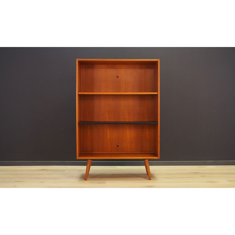 Vintage teak bookcase scandinavian 1970