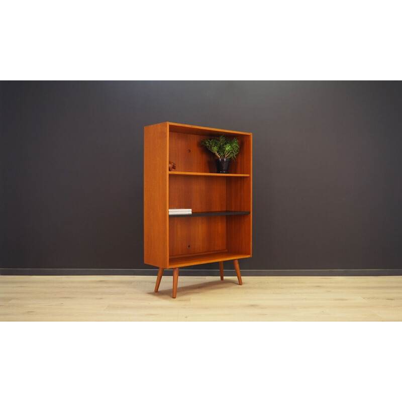 Vintage teak bookcase scandinavian 1970