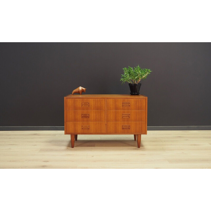 Vintage chest of drawers in teck,Scandinavian, 1960