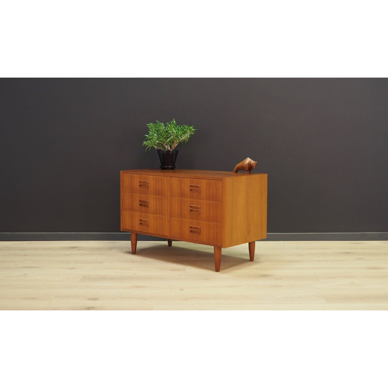 Vintage chest of drawers in teck,Scandinavian, 1960