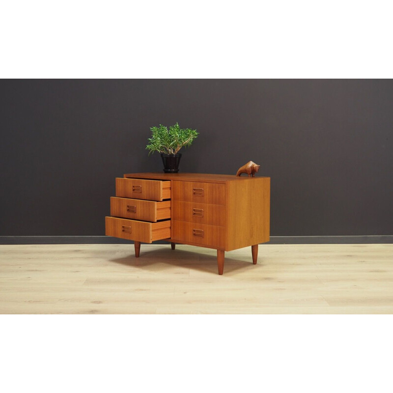 Vintage chest of drawers in teck,Scandinavian, 1960