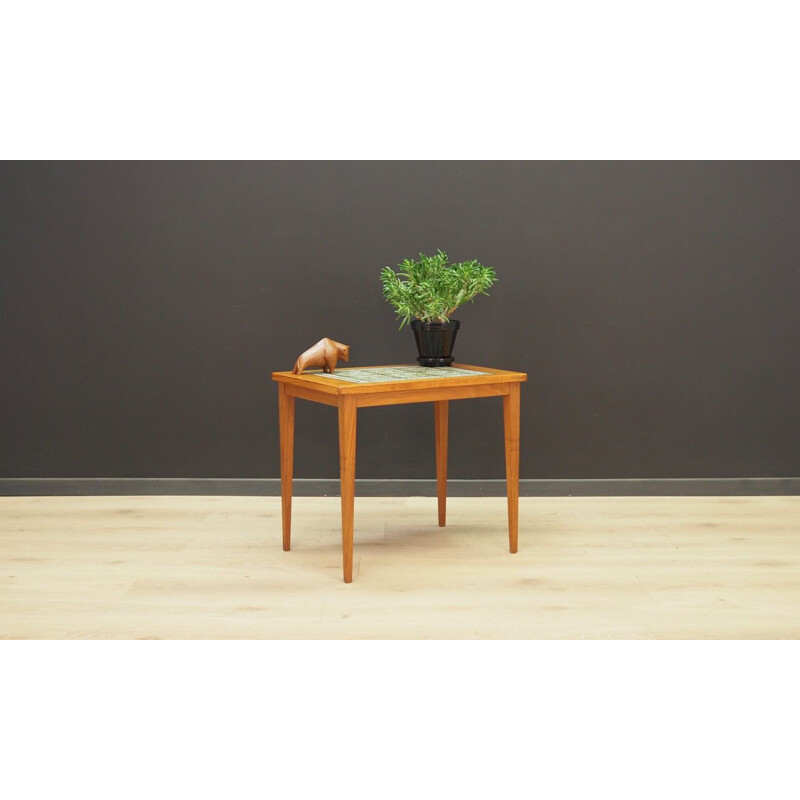 Vintage coffee table in teak and ceramic tiles, Denmark, 1970