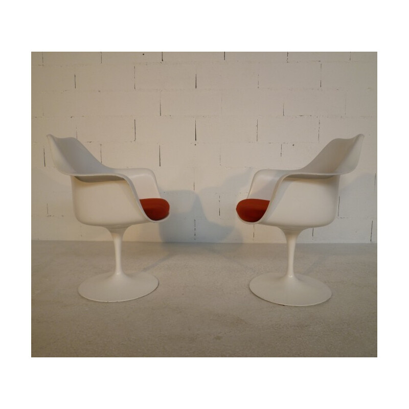 Paire de fauteuils "Tulipe" Eero SAARINEN, éditeur KNOLL - années 70