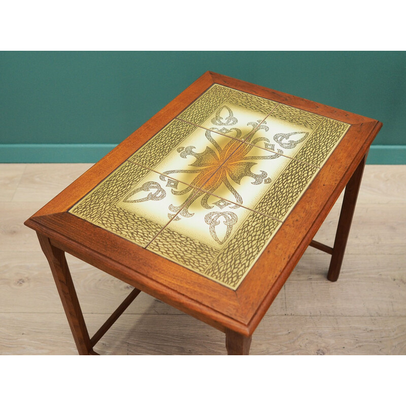 Set of 3 vintage teak nesting tables, Danish 1960s