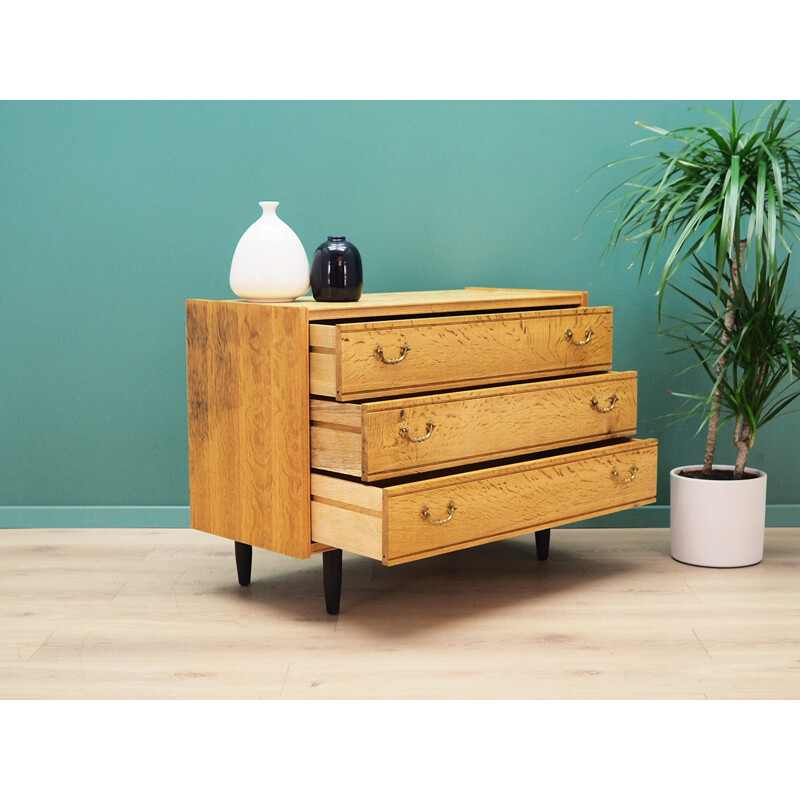 Commode vintage en frêne, danoise 1960