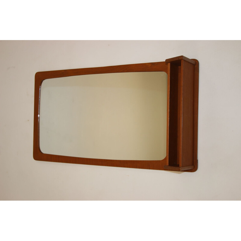 Vintage Hall mirror teak  Pedersen & Hansen Denmark 1960s