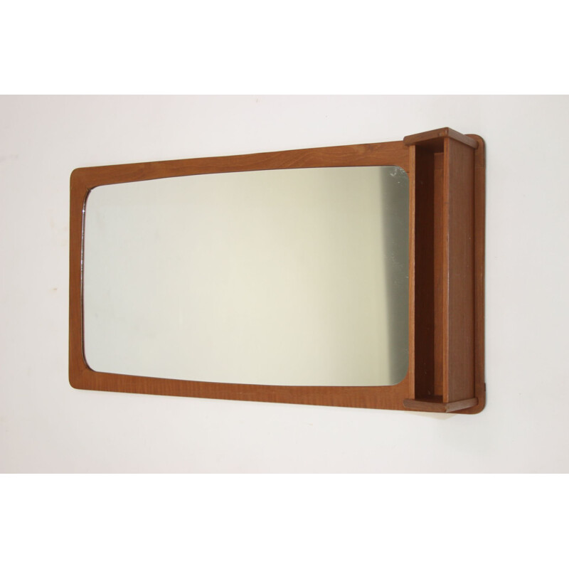 Vintage Hall mirror teak  Pedersen & Hansen Denmark 1960s