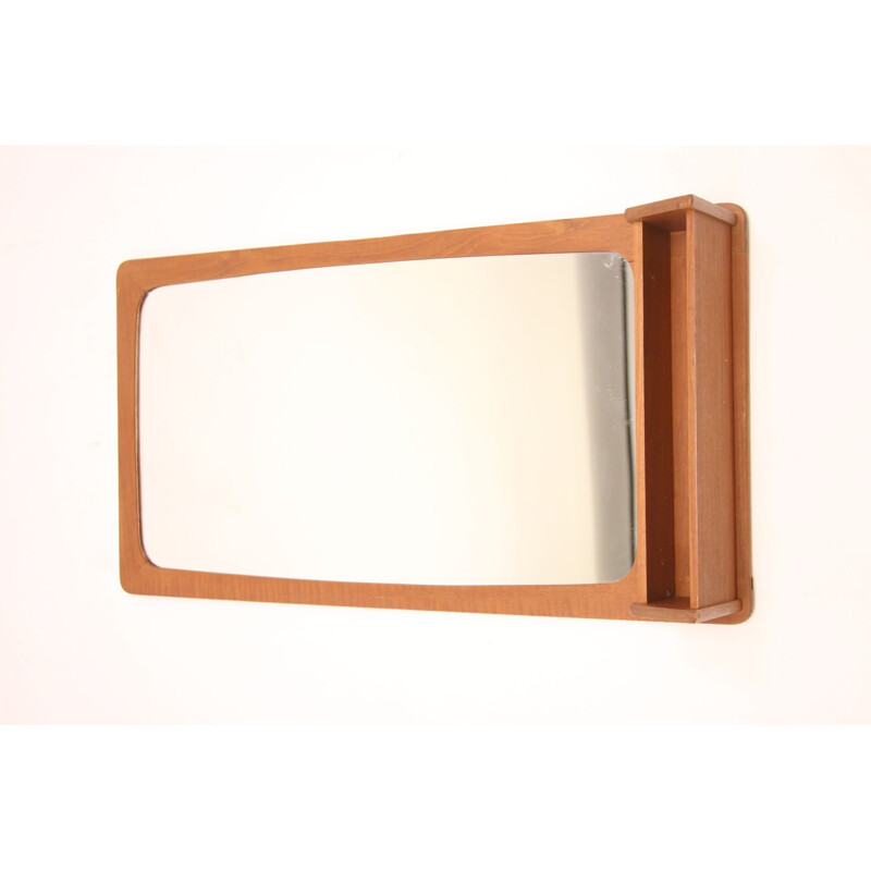 Vintage Hall mirror teak  Pedersen & Hansen Denmark 1960s