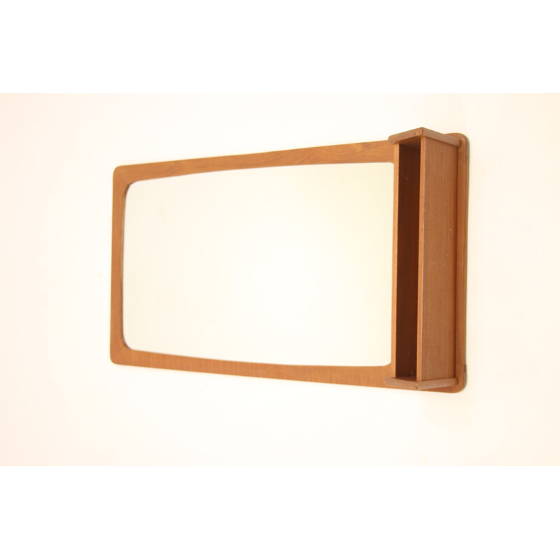 Vintage Hall mirror teak  Pedersen & Hansen Denmark 1960s