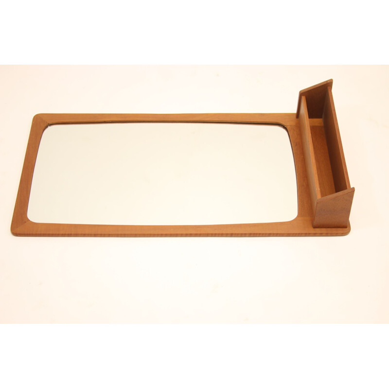 Vintage Hall mirror teak  Pedersen & Hansen Denmark 1960s