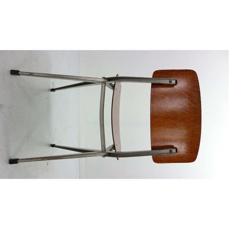 Set of 6 vintage S201 Industrial Chairs Ynske Kooistra for Marko Holland 1950s 