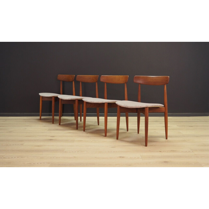 Set of vintage 4 chairs H. W. Klein 1960s