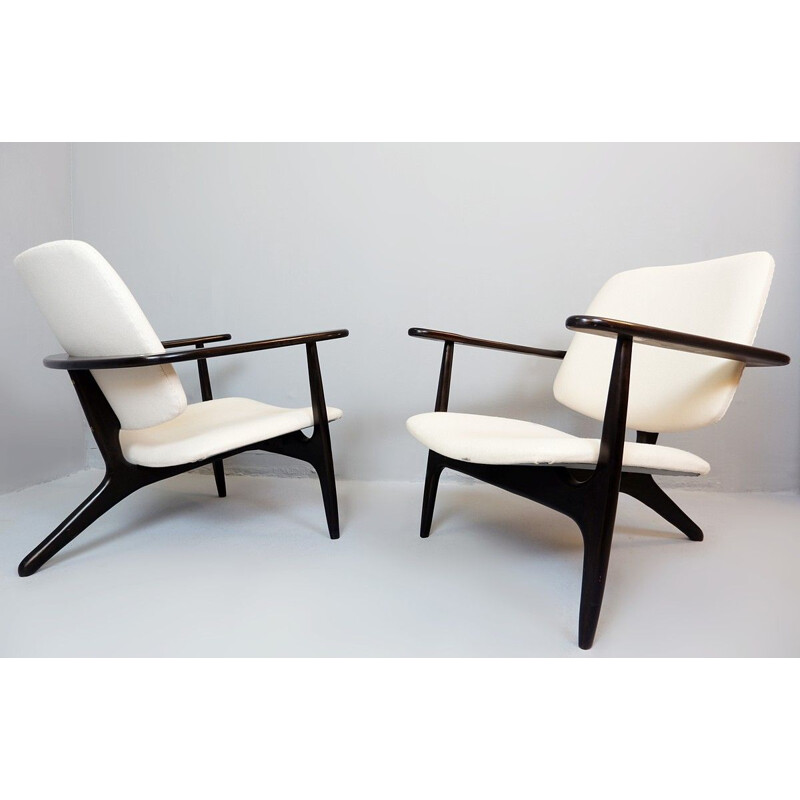 Pair Of Alfred Hendrickx S3 Vintage Armchairs For Belform
