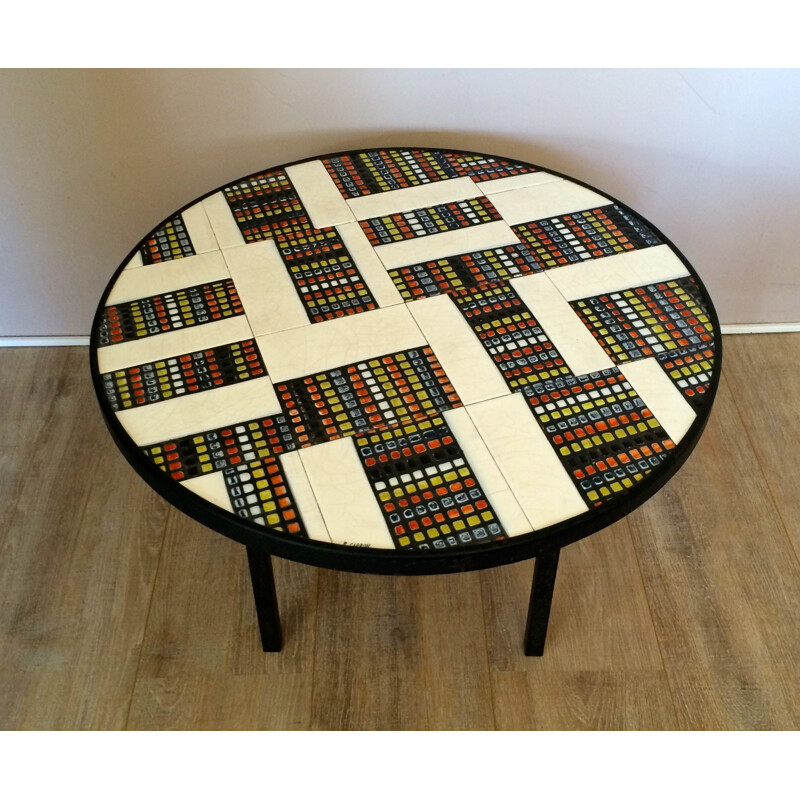 Coffee table "pajamas" Roger Capron - 1960s