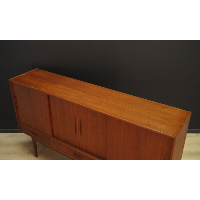 Vintage highboard teak Scandinavian 1970s