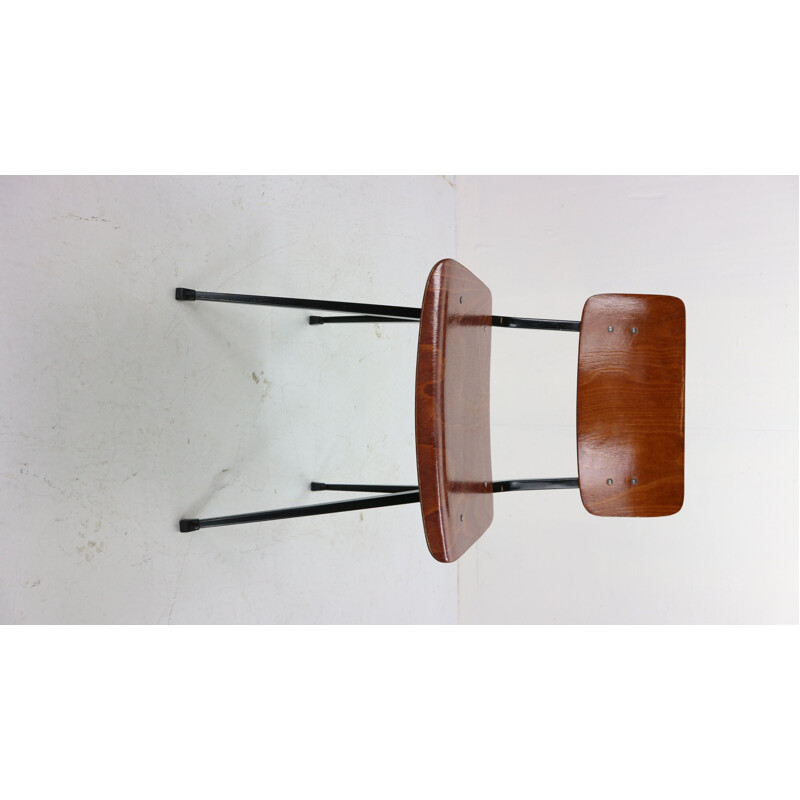 Lot de 8 chaises industrielles vintage S201, Ynske Kooistra pour Marko Holland 1950
