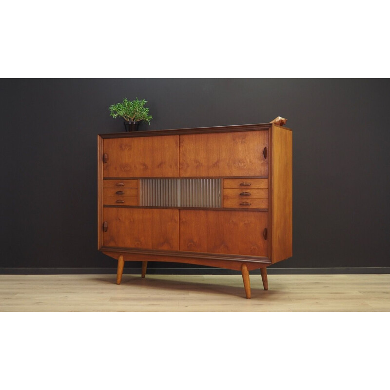 Vintage highboard teak scandinavian 1970s