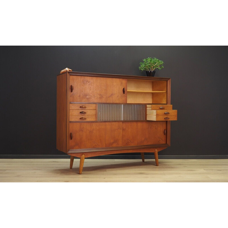 Vintage highboard teak scandinavian 1970s