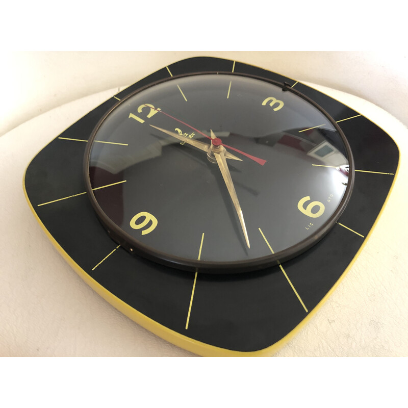 Vintage formica wall clock by Jaz 1960