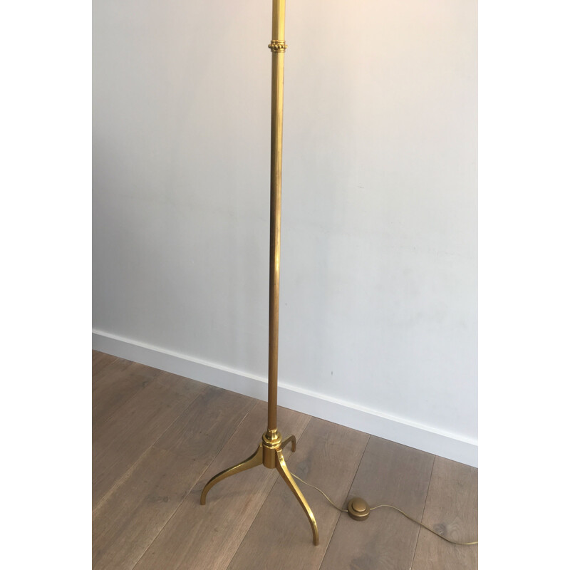 Vintage brass floor lamp, 1960